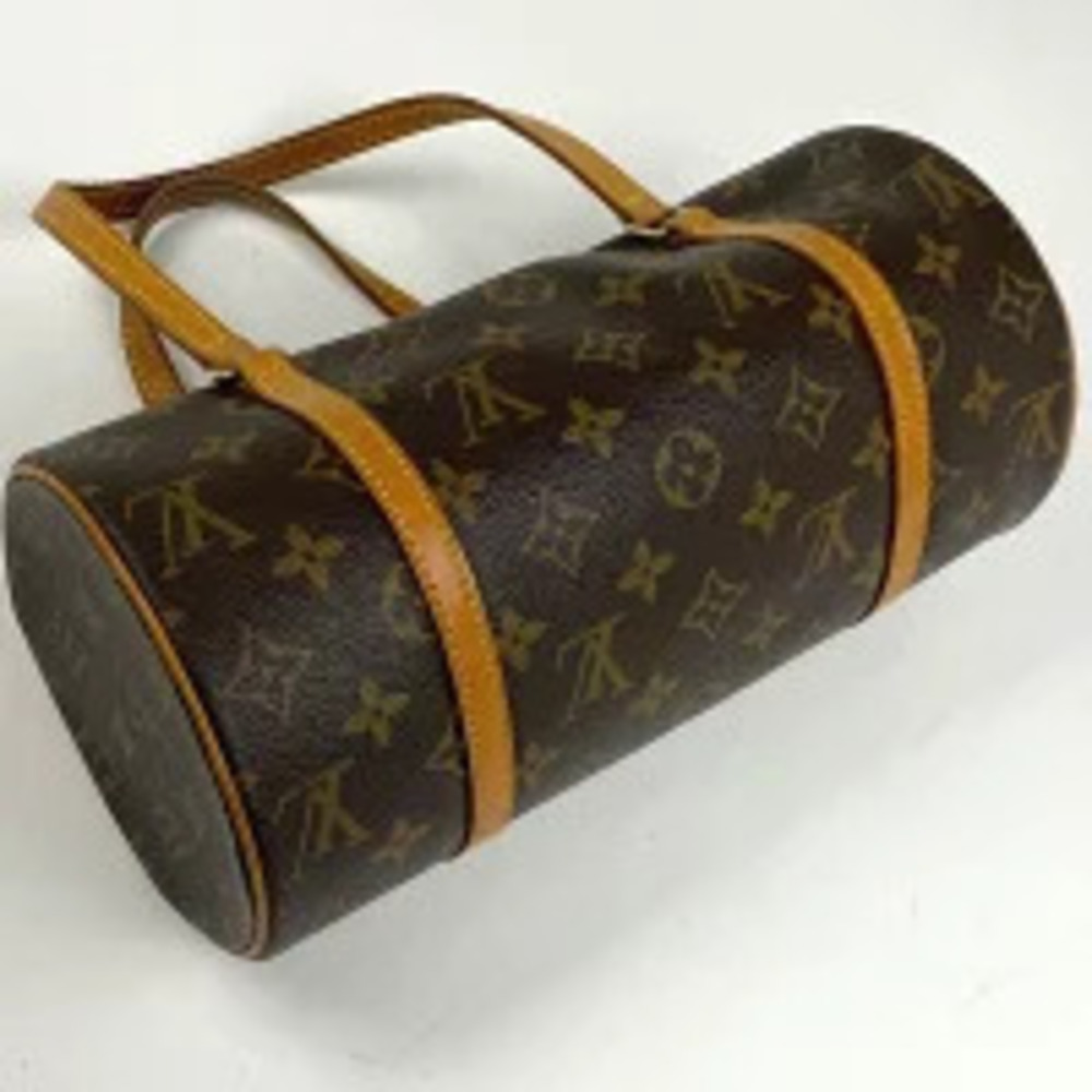 Louis Vuitton Monogram cylindrical handbag brown Barrel Bag Papillon Brown